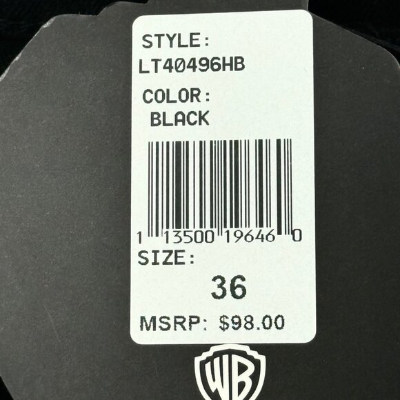 Looney Tunes Men's Stretch Black Jeans Cartoon's Graphic Bling Bunny Size 36 NWT - Picture 7 of 11